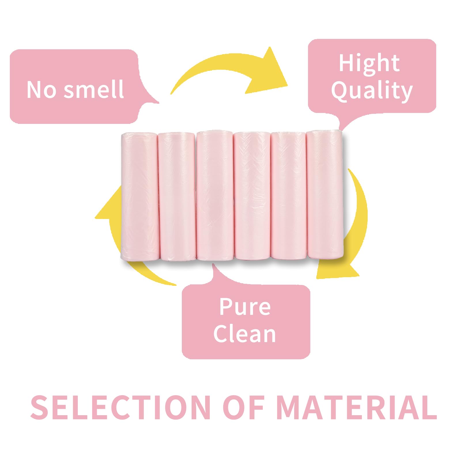 4 Gallon Trash Bags - Heavy Duty Tall Kitchen Garbage Bags, Extra Strong Leak Proof Liners for Bathroom, Bedroom, Office | Perfect for Waste Disposal, Cleaning & Organizing Spaces