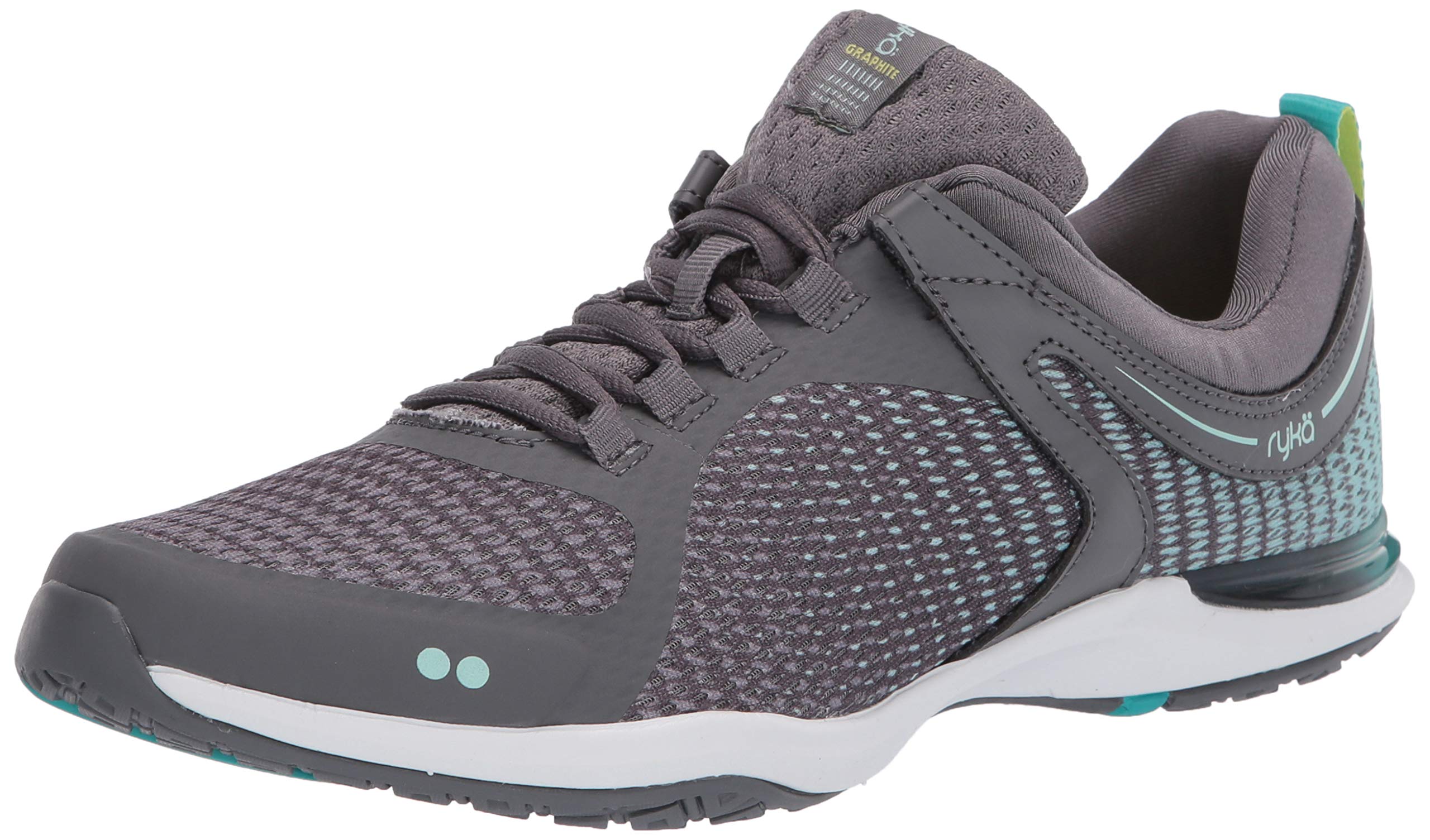 Ryka Women's Graphite Training Shoes - Lightweight Gym & Running Shoes for Women with Cushioned Support - Perfect for Workouts, Jogging & Cross Training