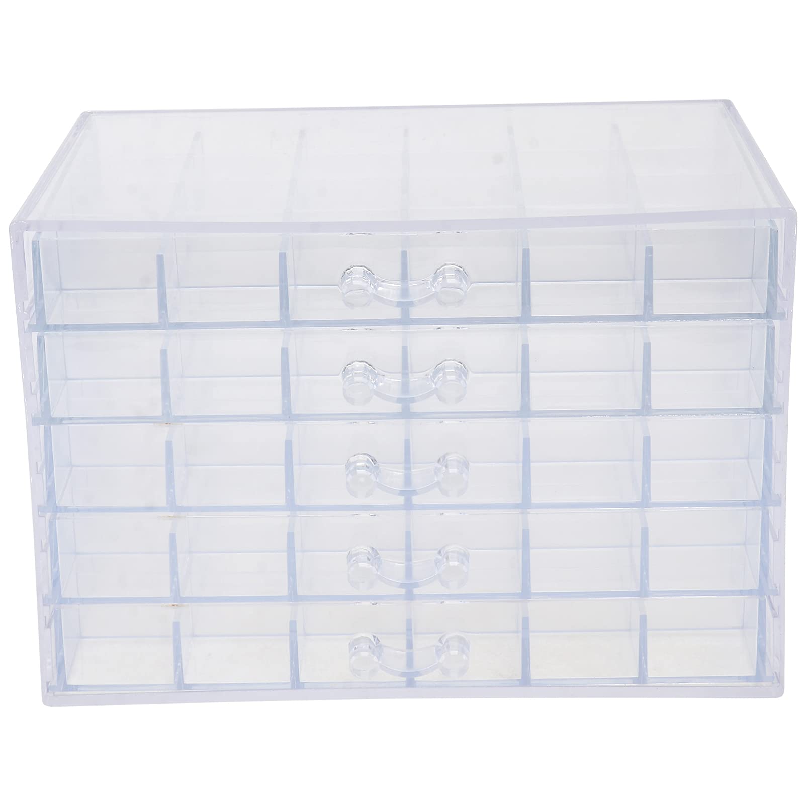 Lurrose 5-Layer Jewelry Organizer Box with 120 Compartments - Perfect for Jewelry, Nail Art, Charms & Small Accessories Storage - Ideal for Travel, Home, Salon & Craft Room Organization