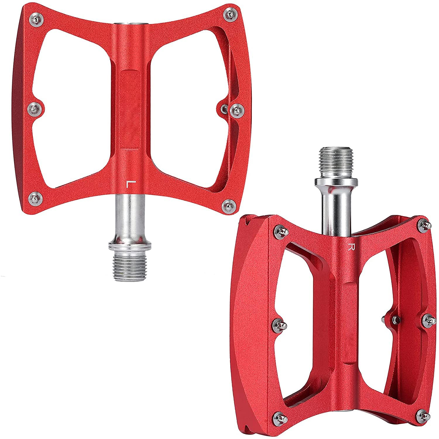 SAVADECK 9/16 Inch Aluminum Alloy Bike Pedals - Lightweight Anti-Slip MTB Pedals for Mountain, Road & Folding Bikes | Perfect for Commuting, Trail Riding & Urban Cycling