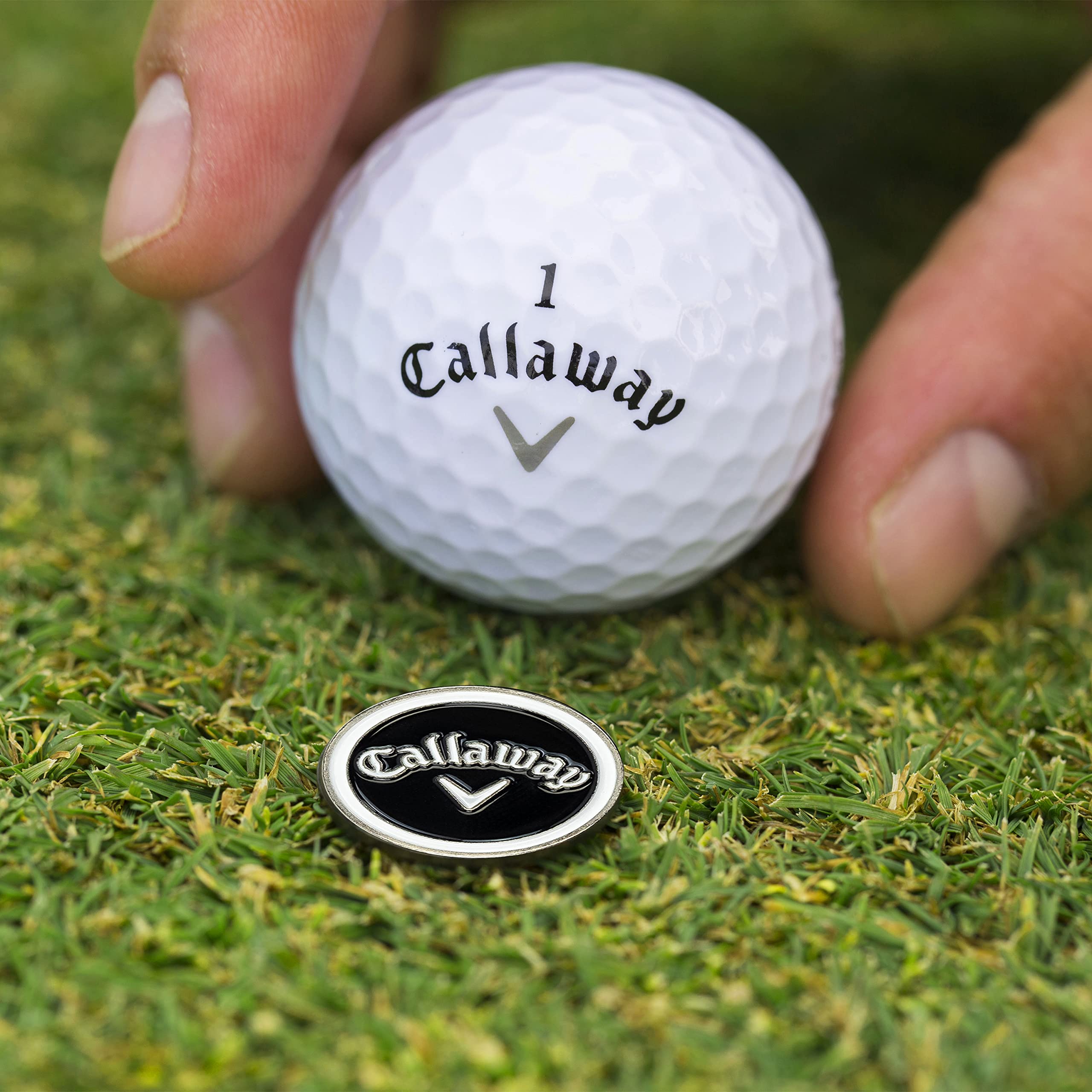 Callaway 4-in-1 Blade Divot Repair Tool - Black Switch Blade 4-Function Golf Accessory with Ball Marker & Club Cleaner | Perfect for Golf Course Repair & Practice Sessions