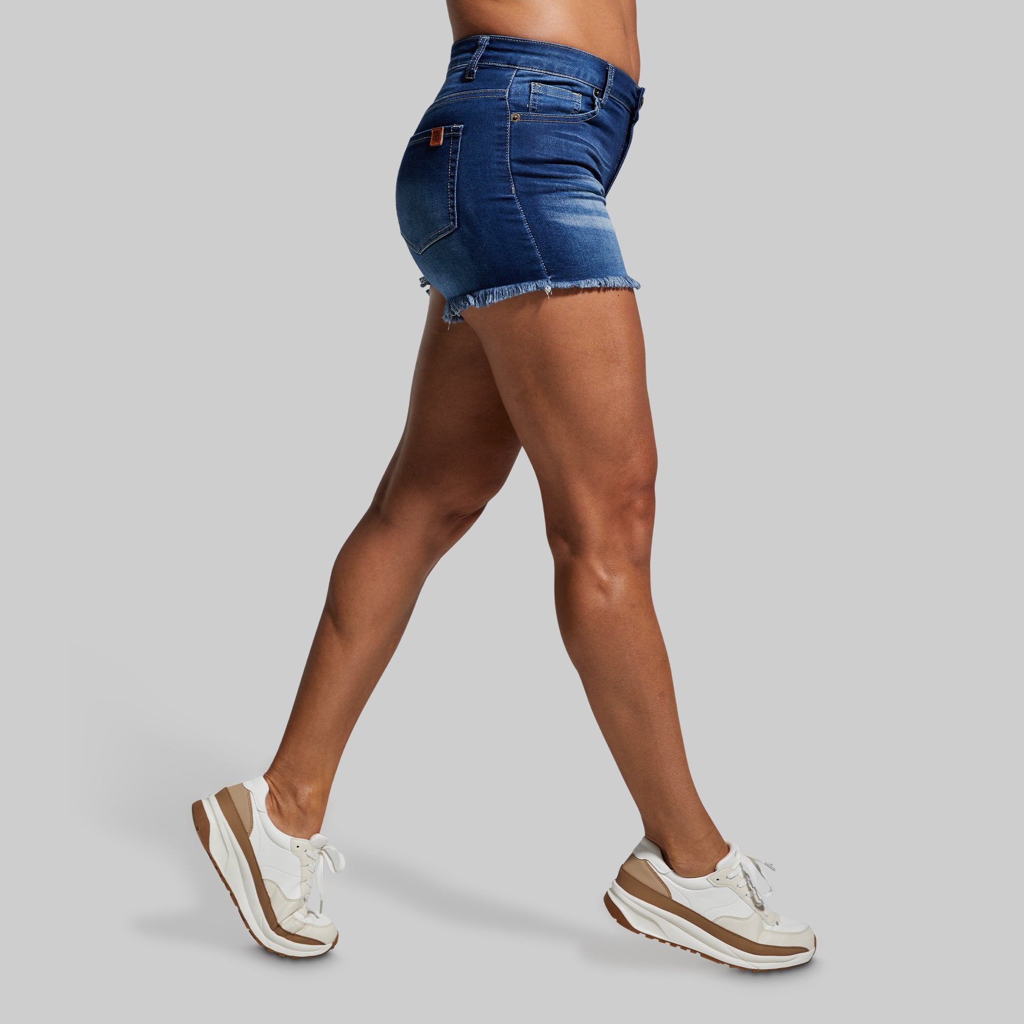 FLEX Stretchy Jean Shorts for Women - Dark Wash Denim Shorts | Comfortable & Stylish for Summer Outfits, Beach, and Casual Wear