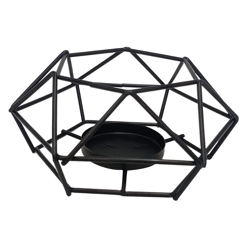 Fenteer Geometric Metal Tealight Candle Holders - Vintage Style 3 for Wedding Centerpieces, Living Room, Bathroom & Home Table Decor - Perfect for Romantic Ambiance, Dinner Parties & Spa Relaxation