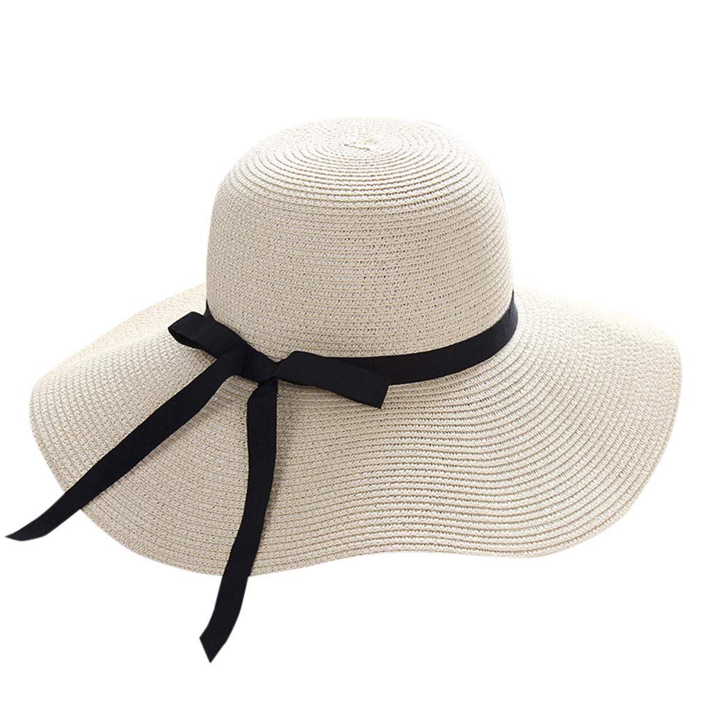 Women's Wide Brim Straw Sun Hat with Frayed Edge - Fashionable Summer Beach Hat for Outdoor Activities, Vacations & Sun Protection