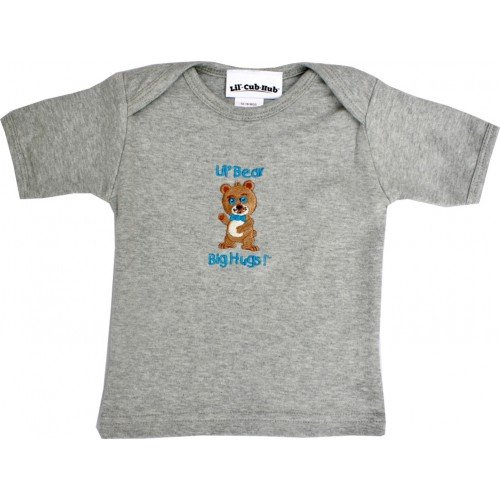 Lil' Cub Hub Baby Boys' Short Sleeve T-Shirt with Cute Bear Design - Soft Cotton Comfort for Playtime & Everyday Wear