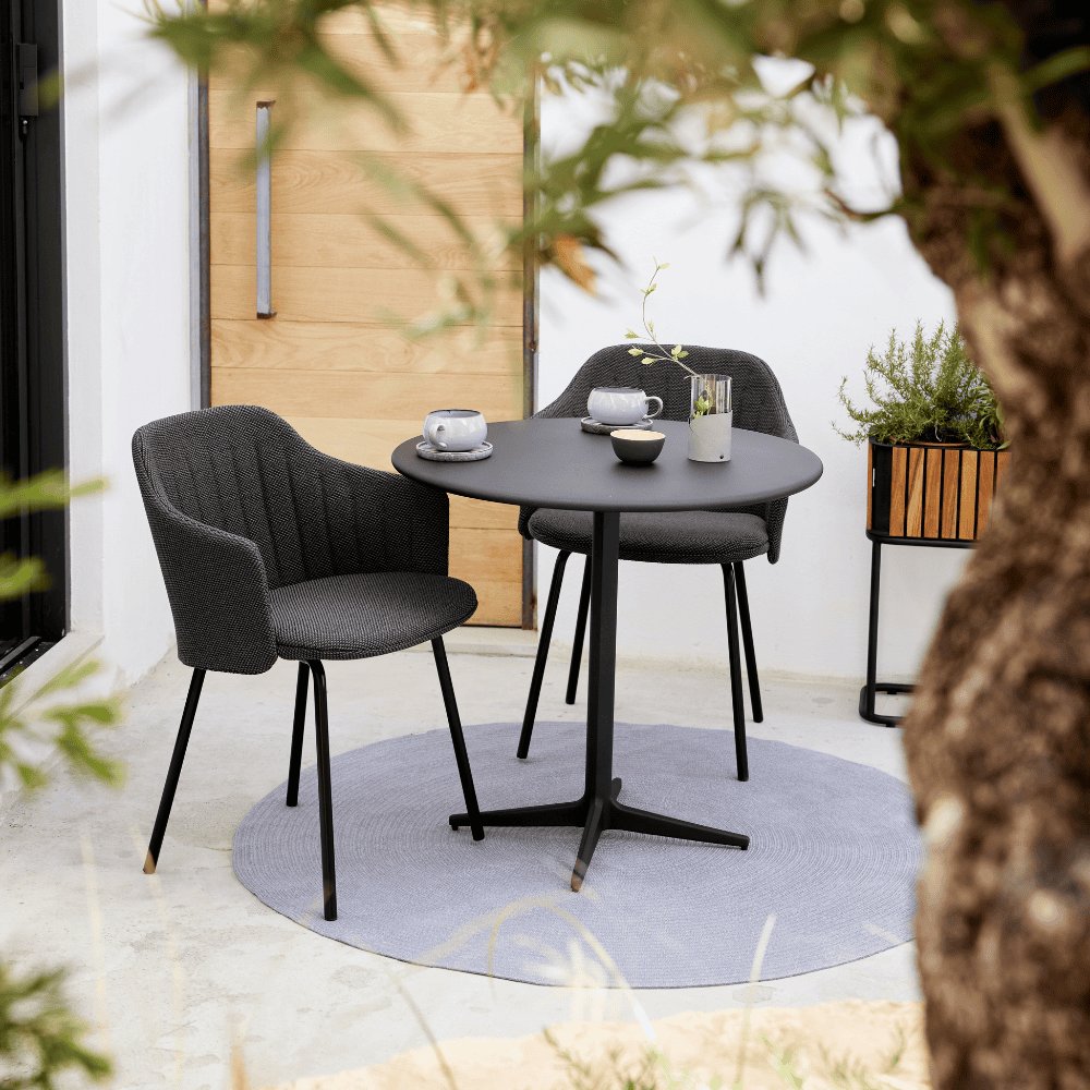 Premium Outdoor Dining Chair Set - Weather-Resistant Patio Chairs for Backyard, Garden & Poolside - Comfortable Stackable Outdoor Furniture for Entertaining (Set of 2)
