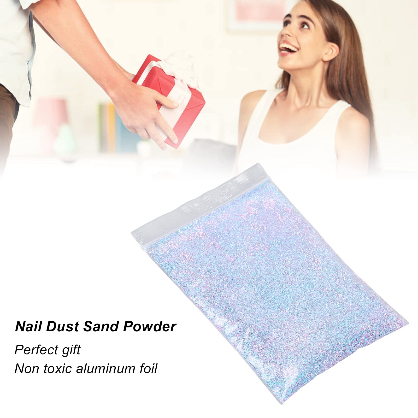 Professional Nail Glitter Powder & Sand Dust Powder - DIY Nail Art Decoration Kit for Women | Perfect for Manicures, Crafts, and Gift Giving