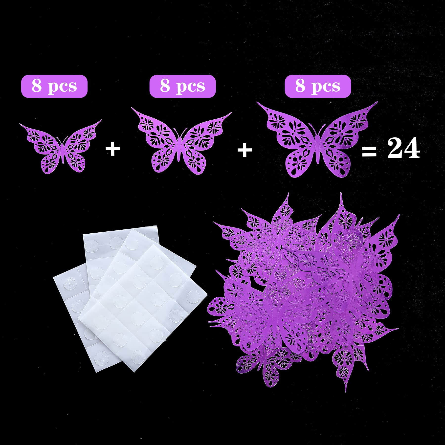 6ft Purple Butterfly Table Skirt - Baby Shower & Birthday Party Decor for Girls