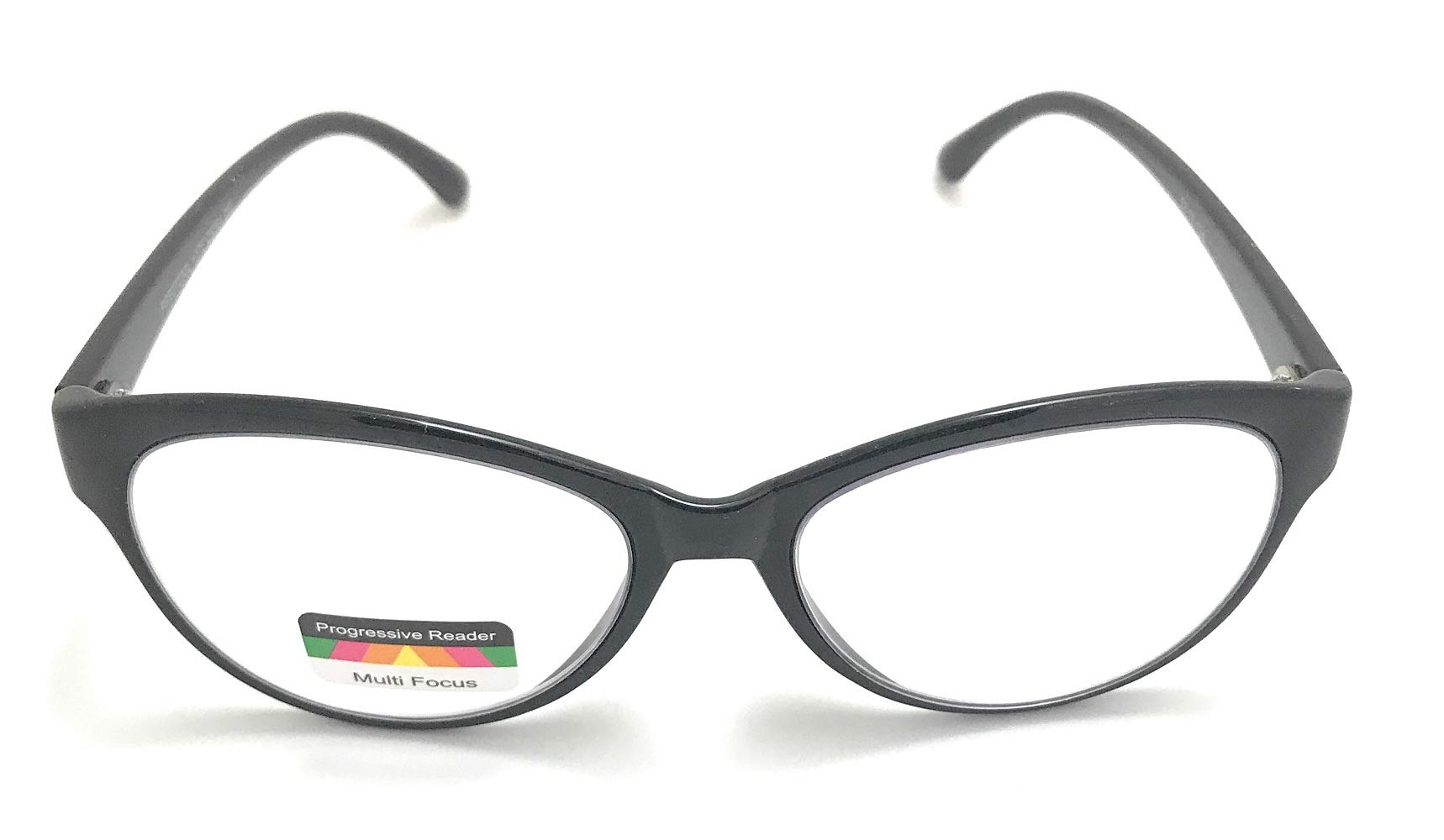 Cat Eye Multi-Focus Progressive Reading Glasses for Women - 3 Magnification Levels (1.0, 1.5, 2.0) - Stylish Bifocal Readers for Computer, Reading & Close Work