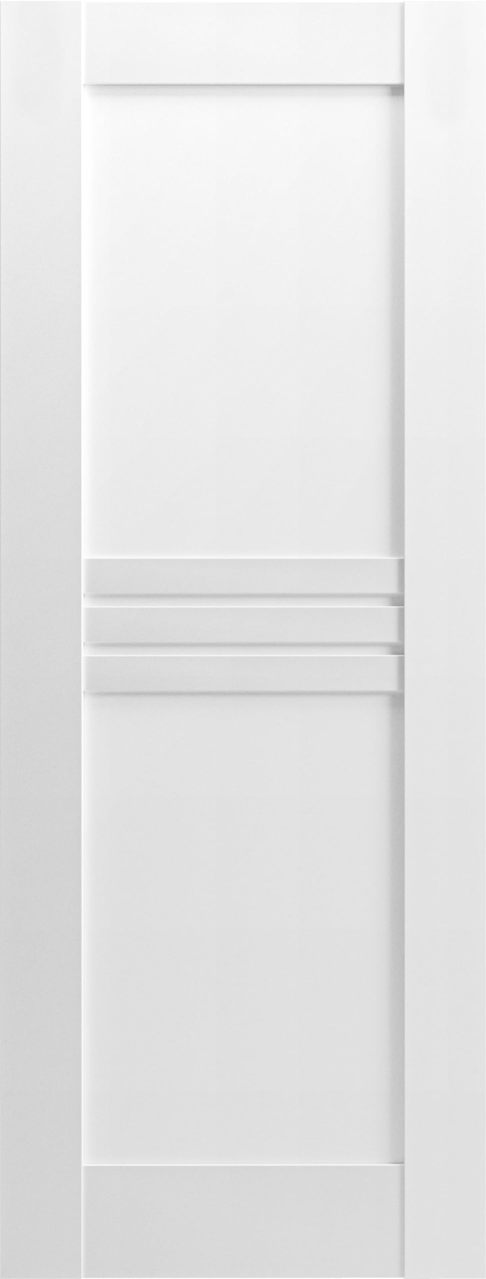 42x96 Inch White Silk Mela 7444 Slab Door Panel - Modern Finished Pocket Closet & Sliding Barn Door for Bedroom, Bathroom, and Home Office
