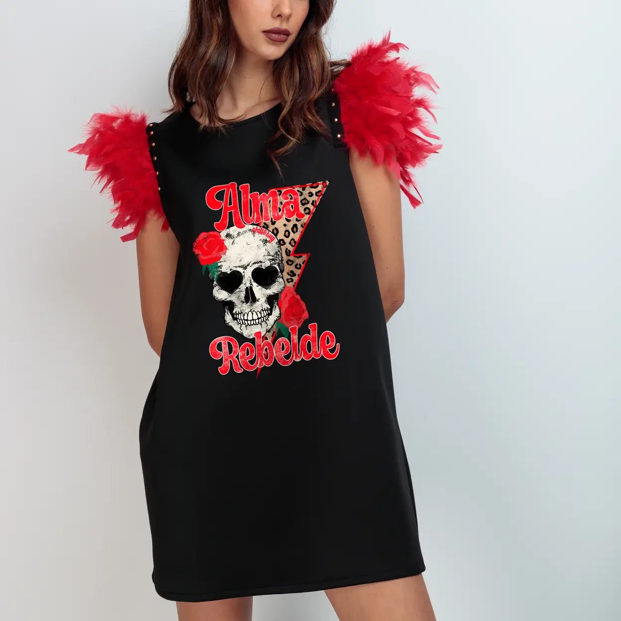 Alma Rebelde Short Robe - Modern Elegance with a Bold Touch for Women's Loungewear & Home Comfort