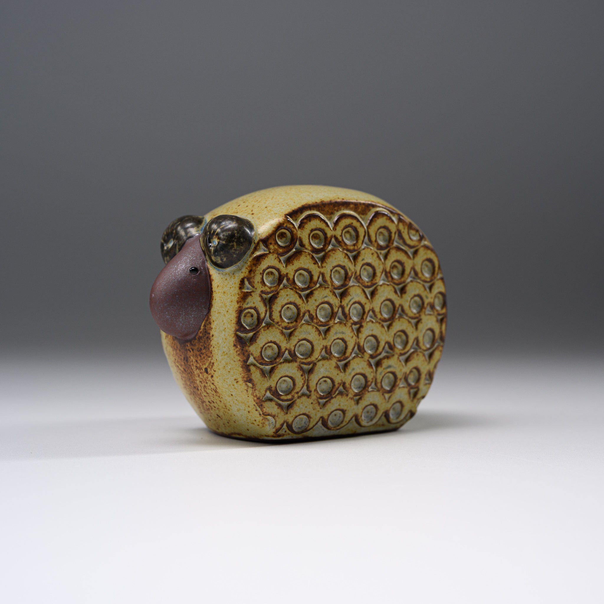 Seto Ware KASHIWA Japanese Ceramic Animal Ornament - Handcrafted Sheep Figurine | Traditional Japanese Pottery Home Decor for Shelf Display & Gift Giving