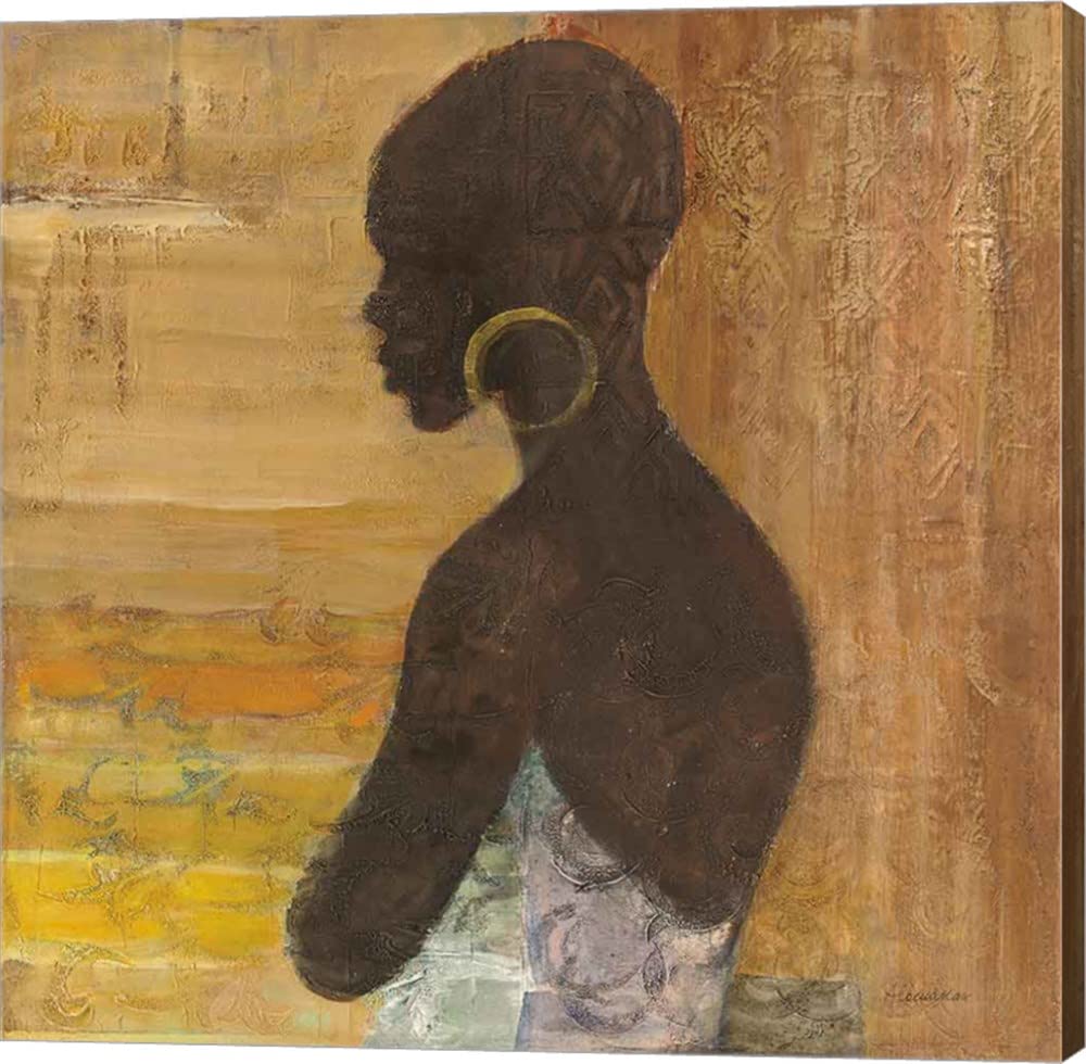 Albena Hristova Women of The World IV Crop Canvas Art - 12x12 Inch Gallery Wrapped Wall Decor - Perfect for Living Room, Bedroom & Office Decor