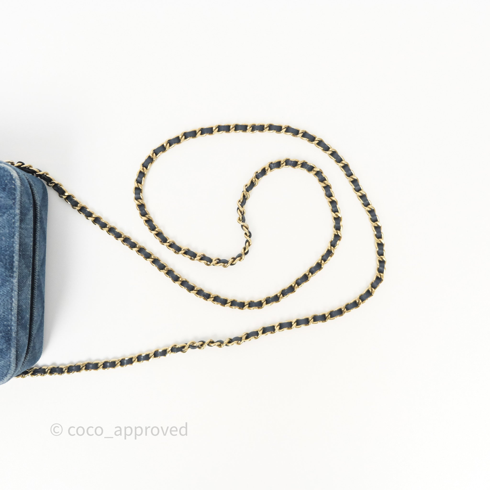 Chanel Quilted Denim Camera Bag with Gold Hardware - Perfect for Everyday Use & Special Occasions