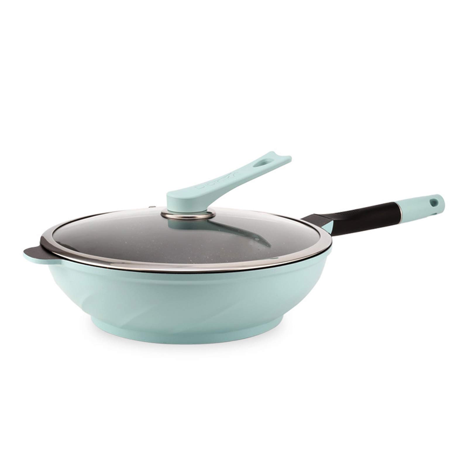 JTJxop 12.6-Inch Nonstick Deep Saute Pan with Lid - Induction Compatible Frying Pan, PFOA & BPA Free, Cool-Touch Handle - Perfect for Stir Frying, Searing & Sauteing - Ideal for Home Cooking & Professional Kitchens