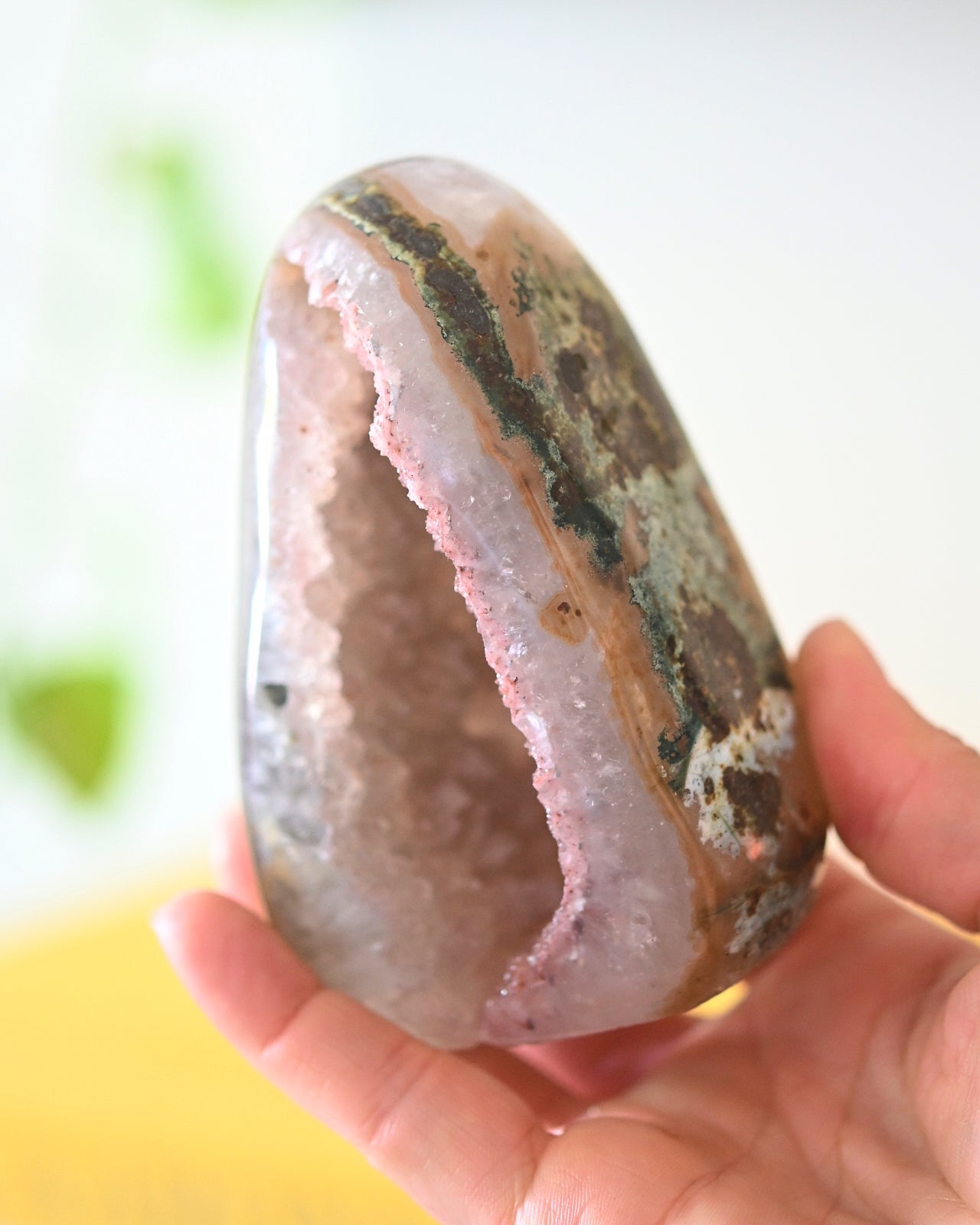 Natural Amethyst Druzy Freeform Stone - 4 Inch Healing Crystal for Home Decor, Meditation & Spiritual Gifts