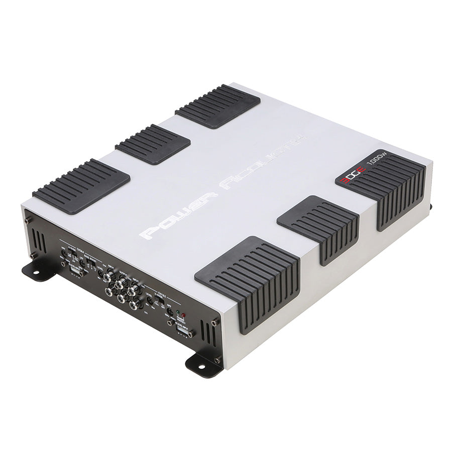 Power Acoustik EG4 1000 1000W 4 Channel Car Amplifier - High Power Edge Series for Enhanced Car Audio System | Perfect for Car Stereo Upgrades & Bass Boost