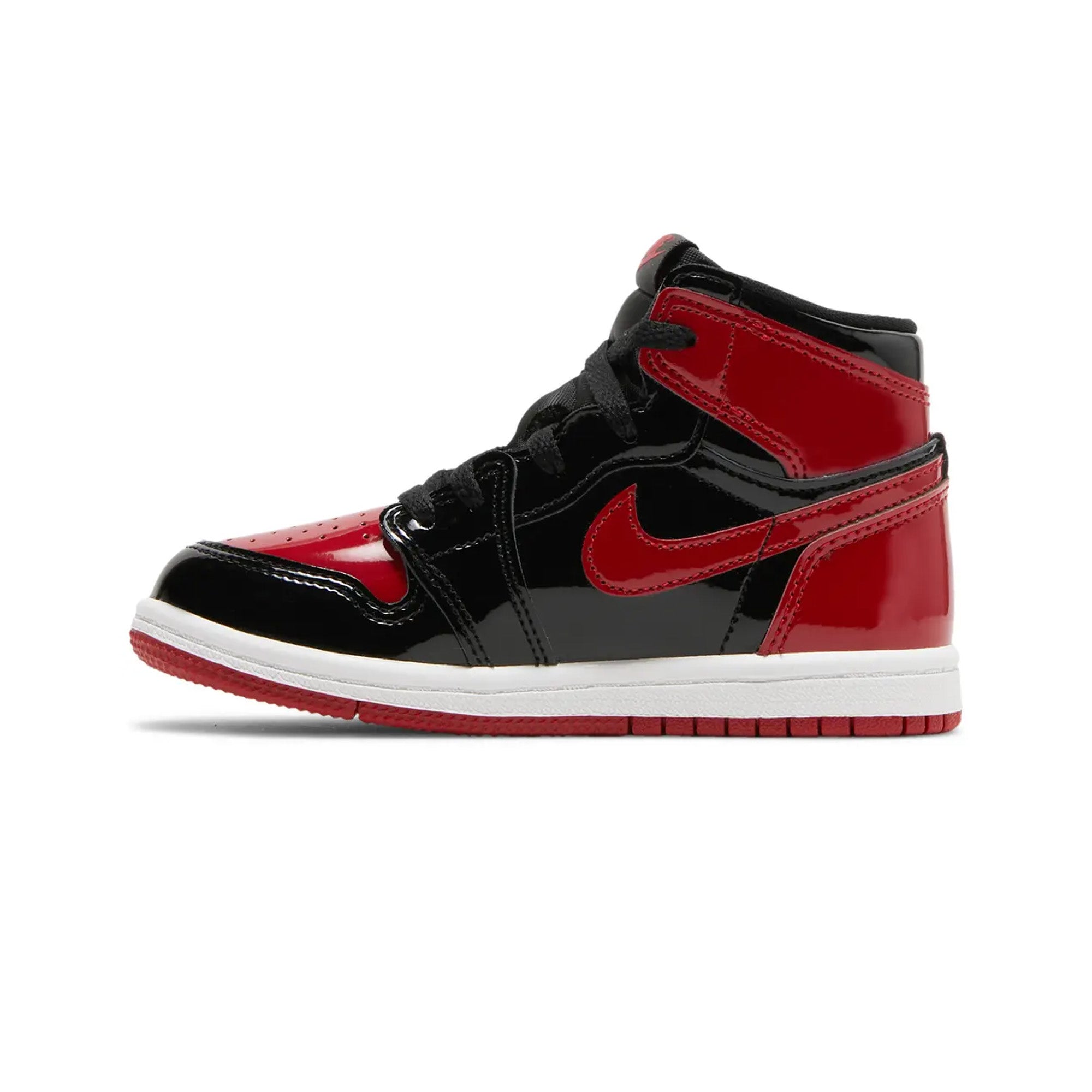 Air Jordan 1 'Patent Bred' TD (2021) - Men's Basketball Shoes for Streetwear & Sneaker Collection | Perfect for Casual Wear, Sports & Fashion Outfits
