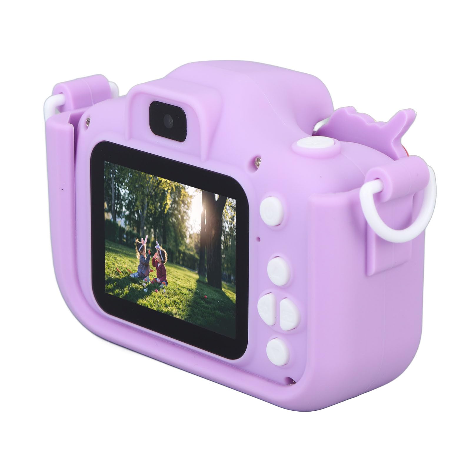 Kids Digital Selfie Camera - HD Video Recording, Fun Games & Music, Perfect Toy for Toddlers & Children (Purple) | Great for Birthday Gifts, Travel, Playtime & Creative Learning