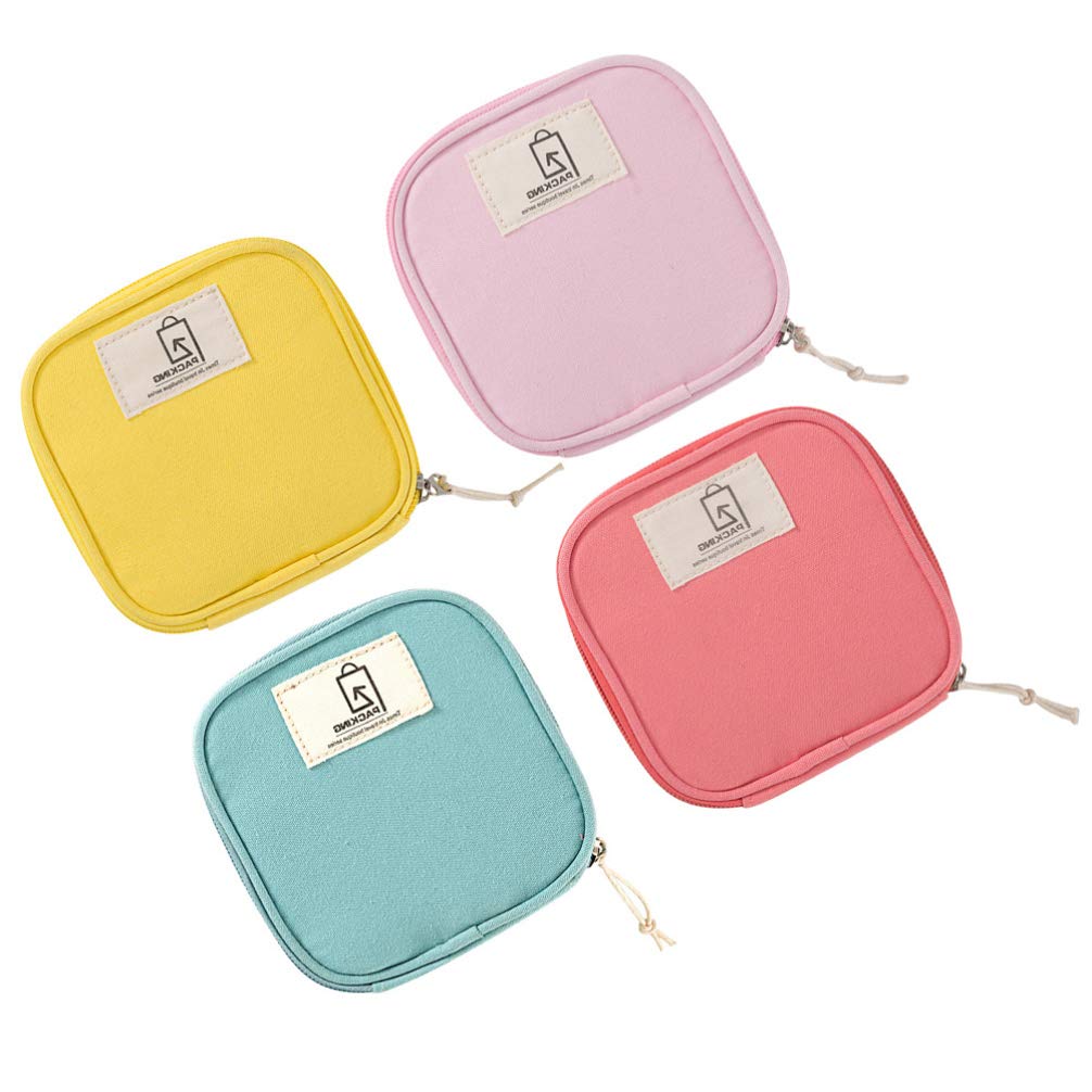 Healifty 4-Piece Waterproof Travel Cosmetic Organizer Set - Small Makeup Bags for Jewelry, Lipstick, Electronics - Perfect for Women & Girls Travel Accessories | Ideal for Vacation, Gym, Daily Use & On-the-Go Organization