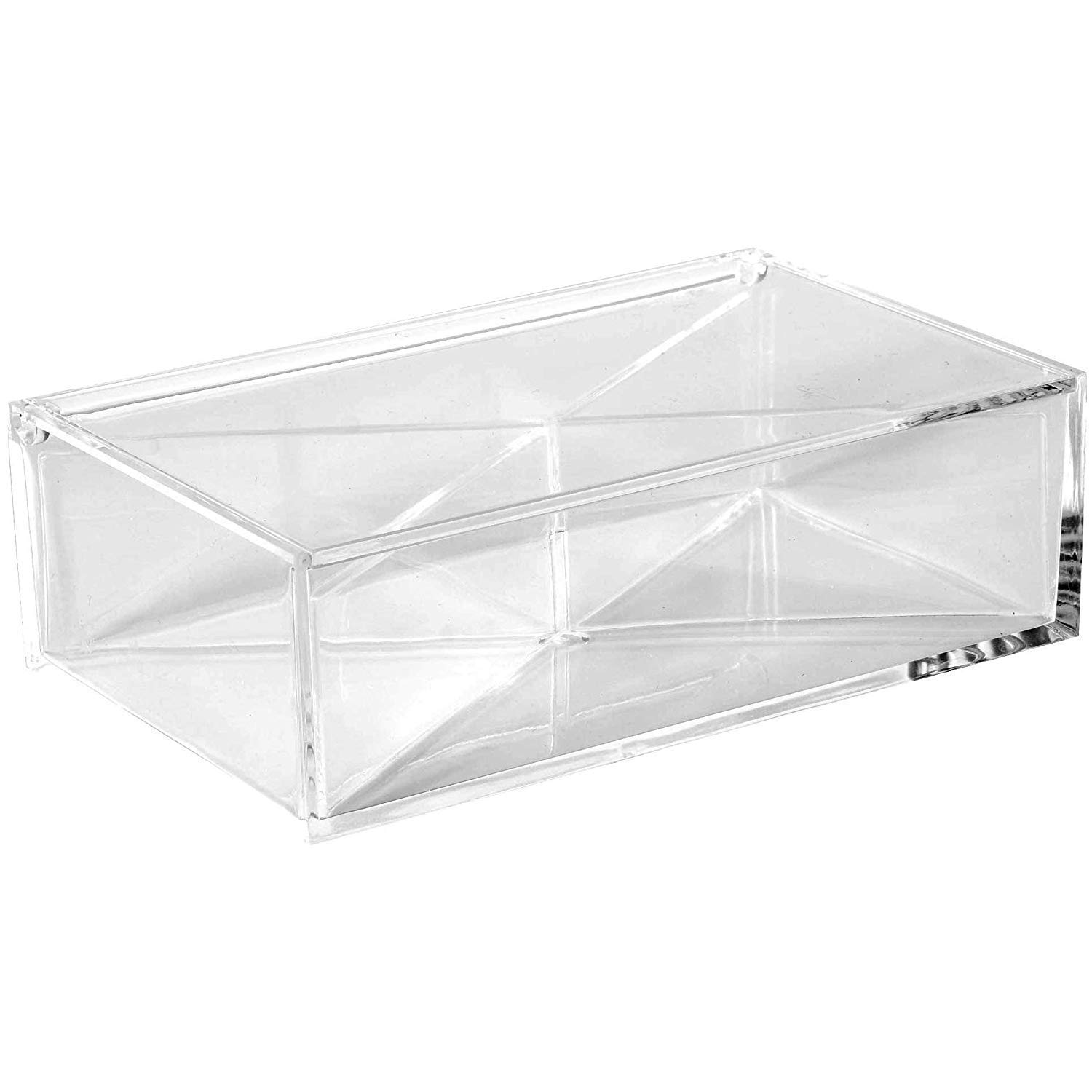 Hammont 24-Pack Clear Acrylic Storage Boxes - 6.3