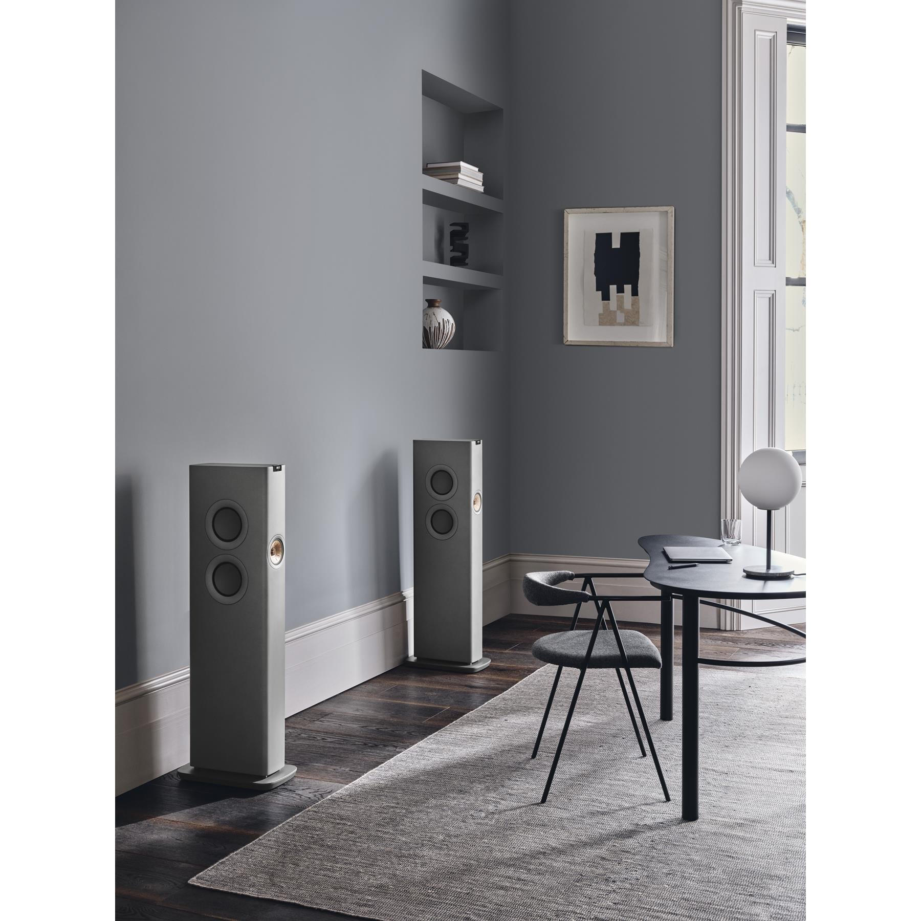 KEF LS60 Wireless HiFi Speakers (Pair) - Premium Sound Quality for Home Theater & Music Listening | Open Box Special