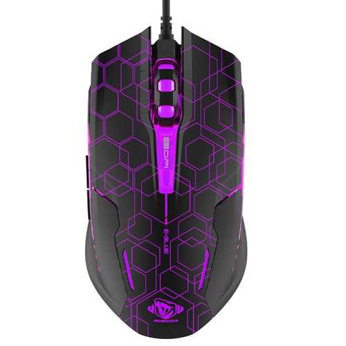 E BLUE M636 2500 DPI USB Wired Gaming Mouse with 6 Buttons & RGB Backlight - Ergonomic Design for PC Gamers | Perfect for FPS, MOBA & Esports Tournaments