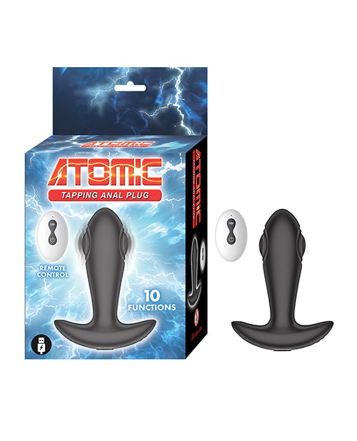Rechargeable Silicone Anal Plug with Remote Control - Black | Waterproof & Hypoallergenic for Adults | Perfect for Couples Play & Solo Pleasure