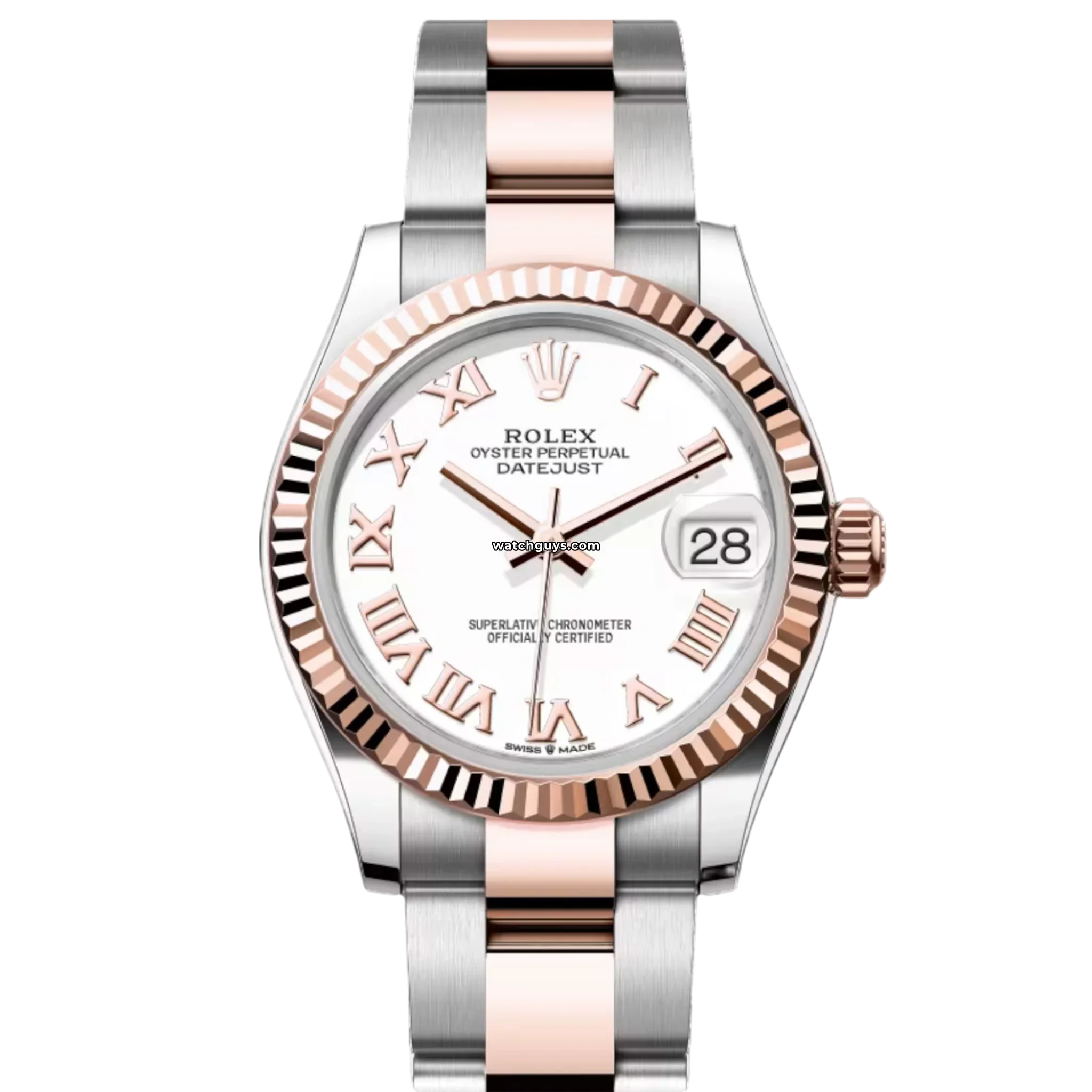 Rolex Datejust 278271 Women's Watch - 31mm Stainless Steel & Everose Gold, White Roman Dial, Swiss Automatic Movement - Perfect for Business, Wedding & Luxury Gift
