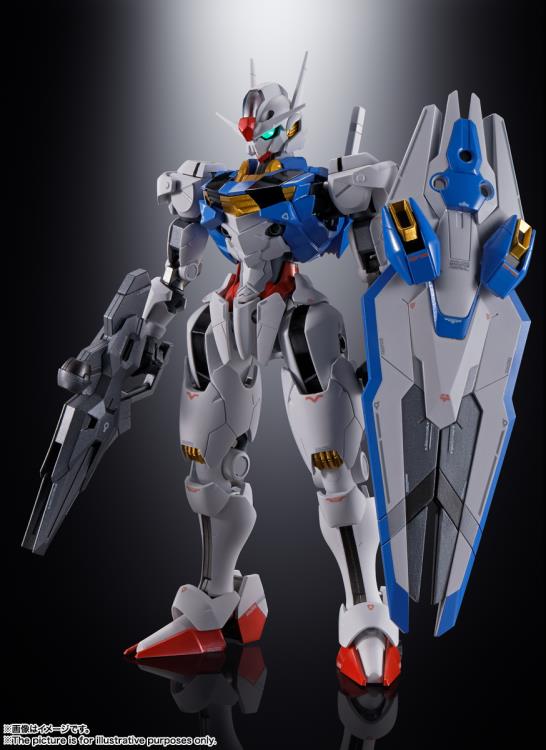 Bandai Chogokin Mobile Suit Gundam: The Witch from Mercury Gundam XVX-016 Aerial Action Figure - Premium Collectible Model Kit for Anime Fans & Gundam Enthusiasts - Perfect for Display, Photography & Role Play Scenes