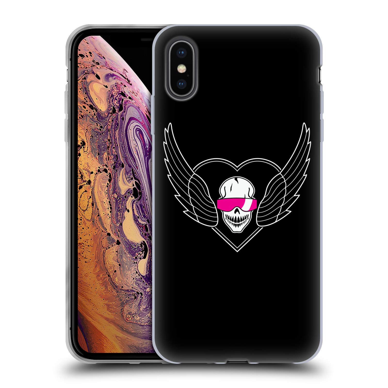 Officially Licensed WWE The Hitman Bret Hart Soft Gel Case for Apple iPhone Xs Max - Durable Protection with Premium Design | Perfect for WWE Fans & iPhone Users