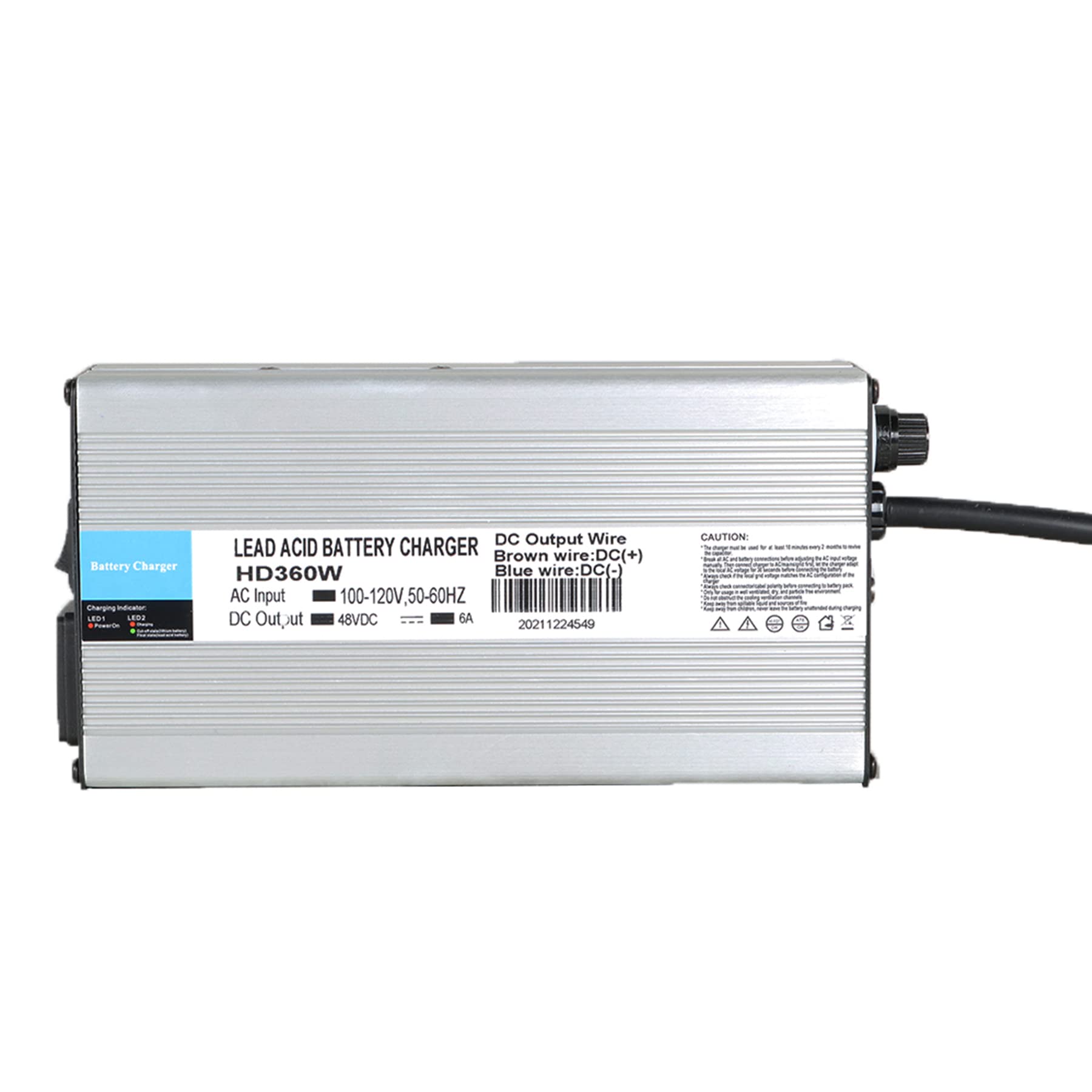 48V 6A Golf Cart Battery Charger for EZGO RXV & Club Car | Fast Charging Replacement Power Supply | Perfect for Golf Courses, Resorts & Neighborhood Electric Vehicles