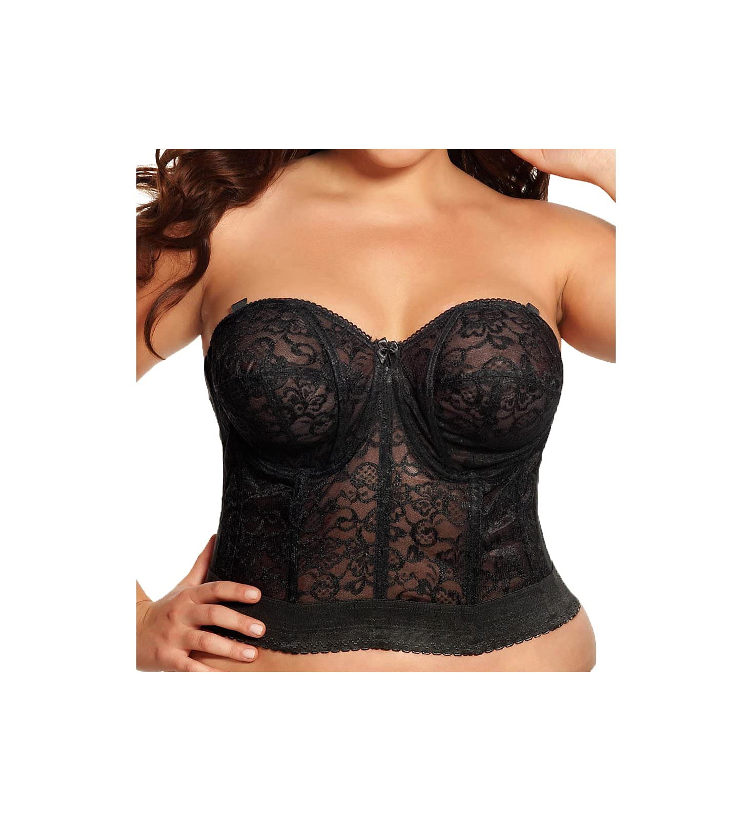 Goddess Women's Lace Bridal Bustier Bras - Sexy Corset Top for Wedding, Boudoir & Special Occasions