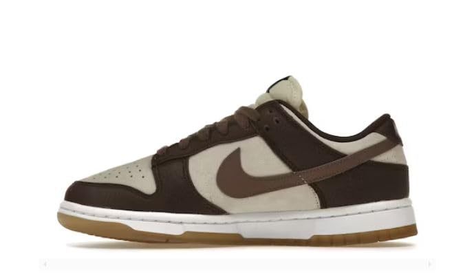 Nike Dunk Low Women's Sneakers - Coconut Milk Plum Eclipse (FJ4734-100) Size 7 | Casual Streetwear Shoes for Women | Perfect for Everyday Wear, Gym & Fashion Outfits