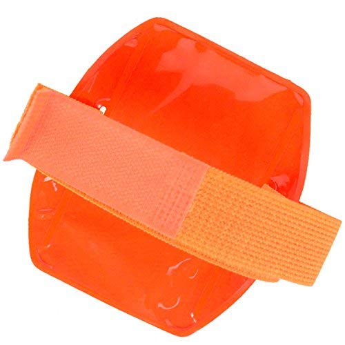 25 Pack Heavy Duty Reflective ID Badge Holders - Adjustable Elastic Armband with Hook & Loop Strap - High Visibility Safety Accessories for Construction, Warehouse, School & Event Staff