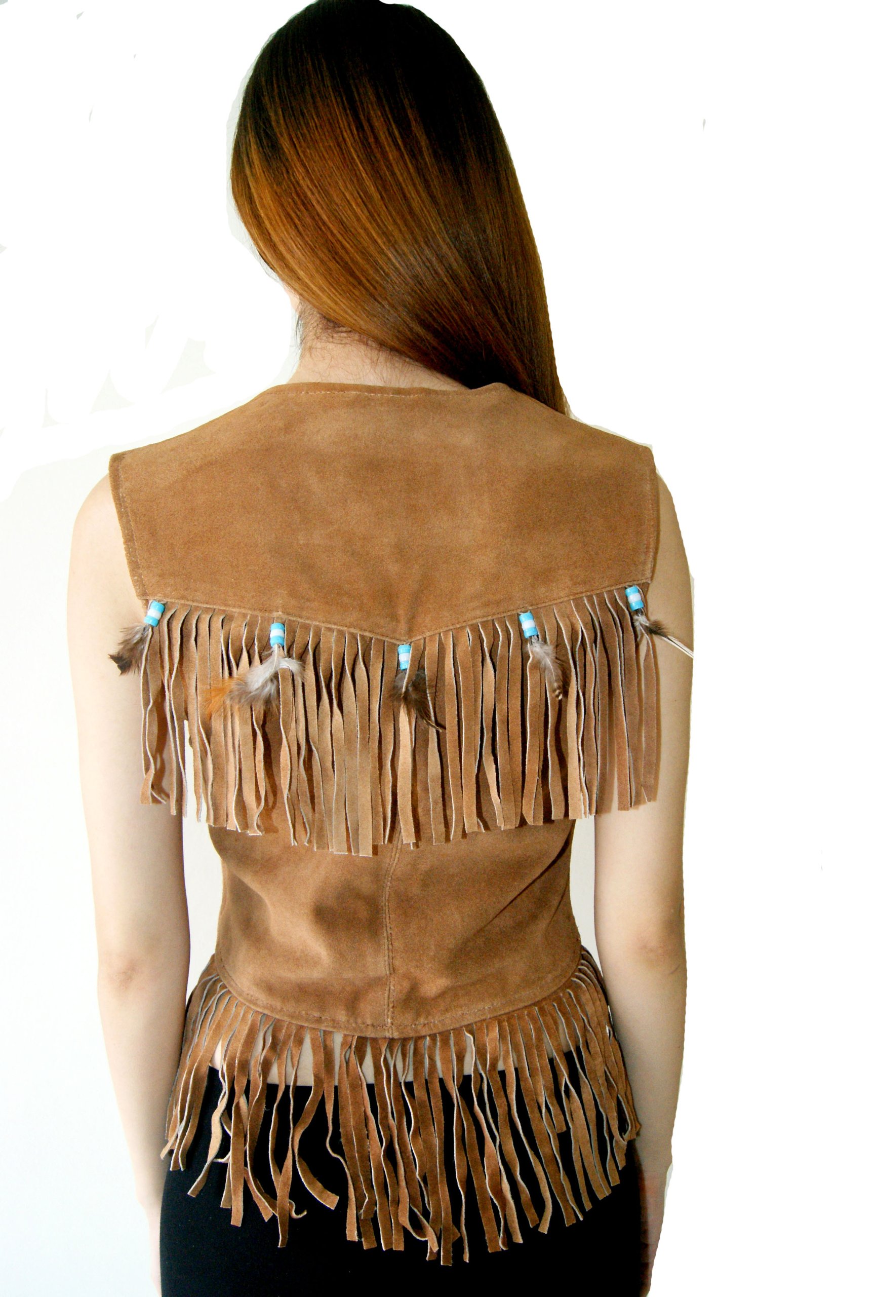 Classyak Women's Suede Leather Western Vest - Stylish Cowgirl Jacket for Rodeo, Country Music Festivals & Fall Fashion Layering