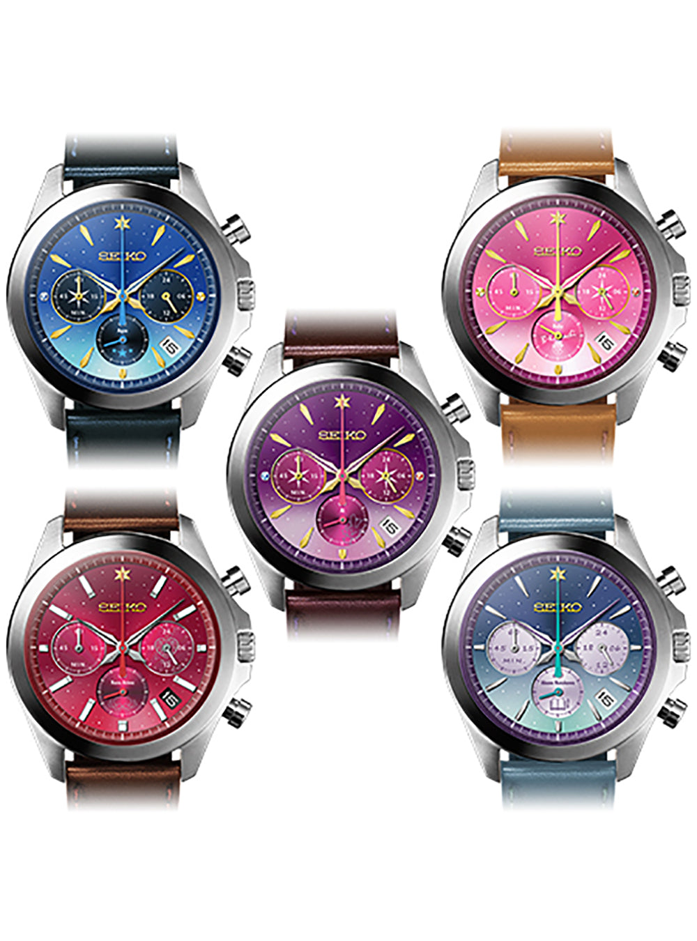 OSHI NO KO × SEIKO Limited Edition Collaboration Watch - Japan Made - Perfect for Anime Fans & Collectors - Ideal for Cosplay, Gifting & Special Occasions