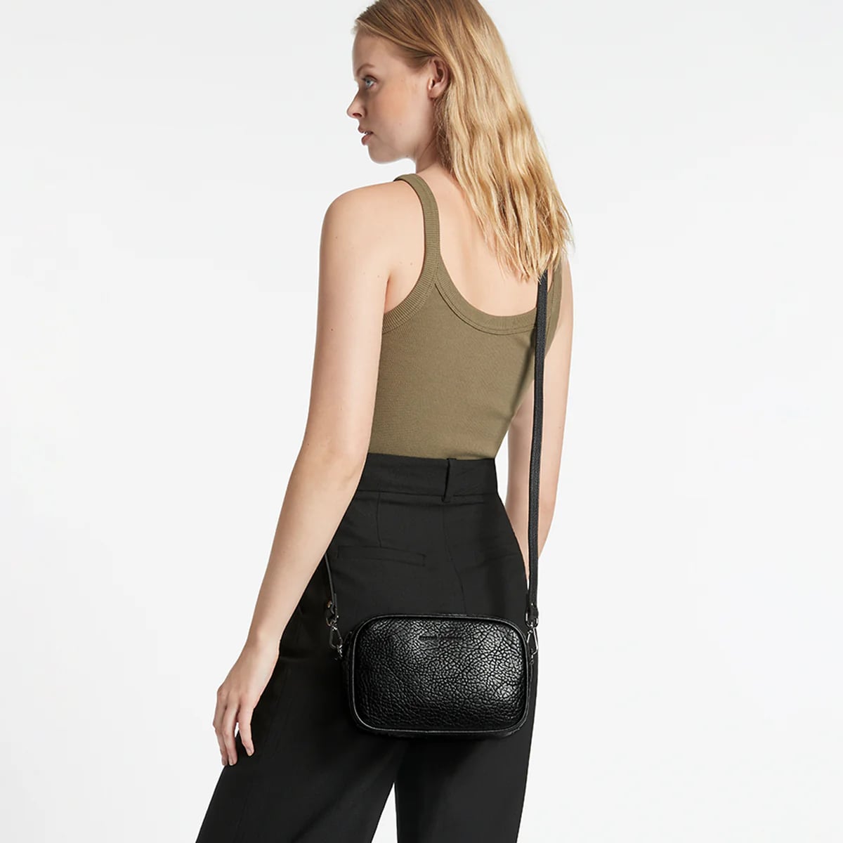 Status Anxiety Plunder Bag - Black Bubble Crossbody Bag for Women | Fashionable & Trendy Purse for Everyday Use, Work, and Travel