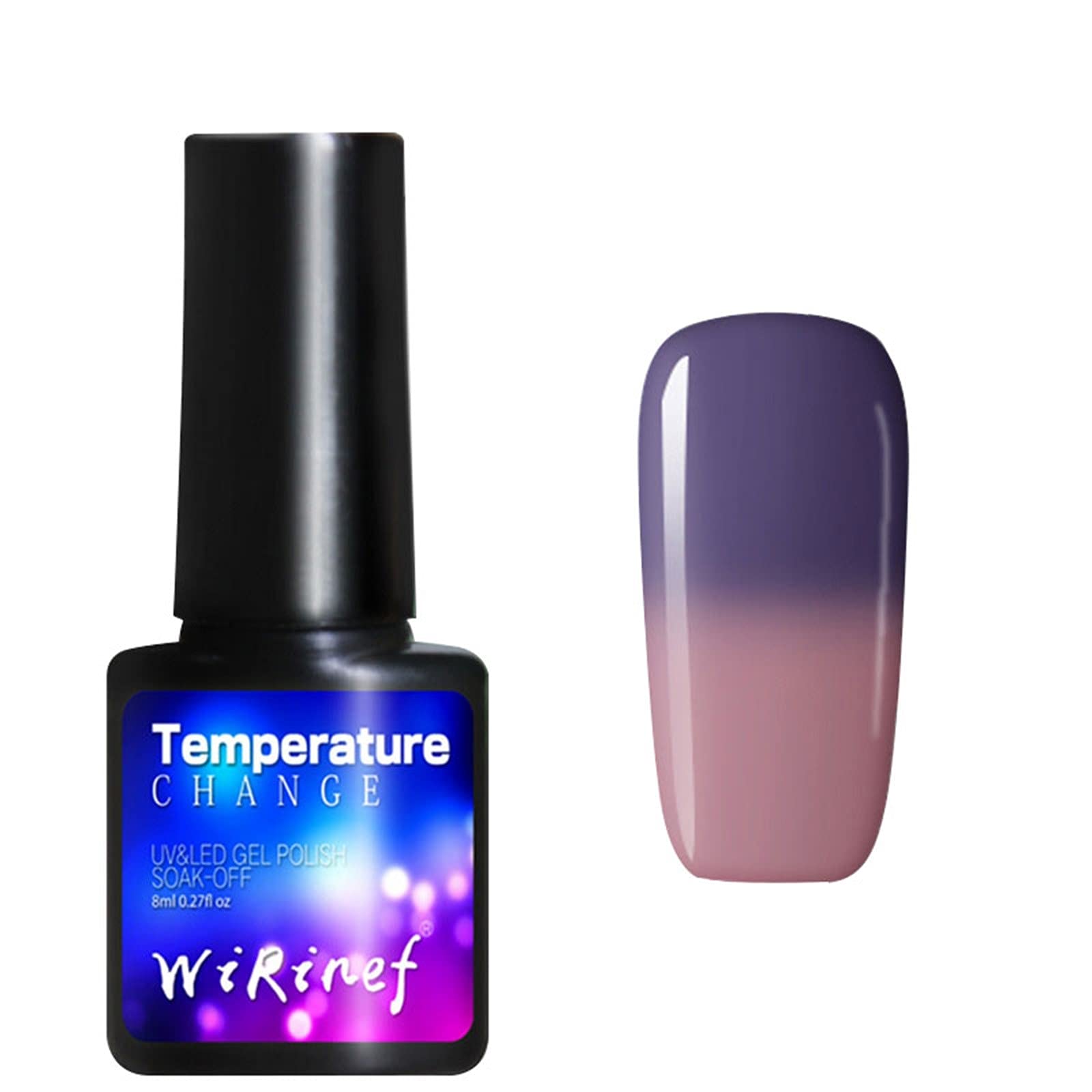 Gel Nail Polish Set - 12 Colors Temperature Changing Nail Polish with Glitter & Nude Shades, Soak Off LED/UV Lamp Compatible, DIY Starter Kit for Women | Perfect for Home Manicures, Nail Art & Gift Giving