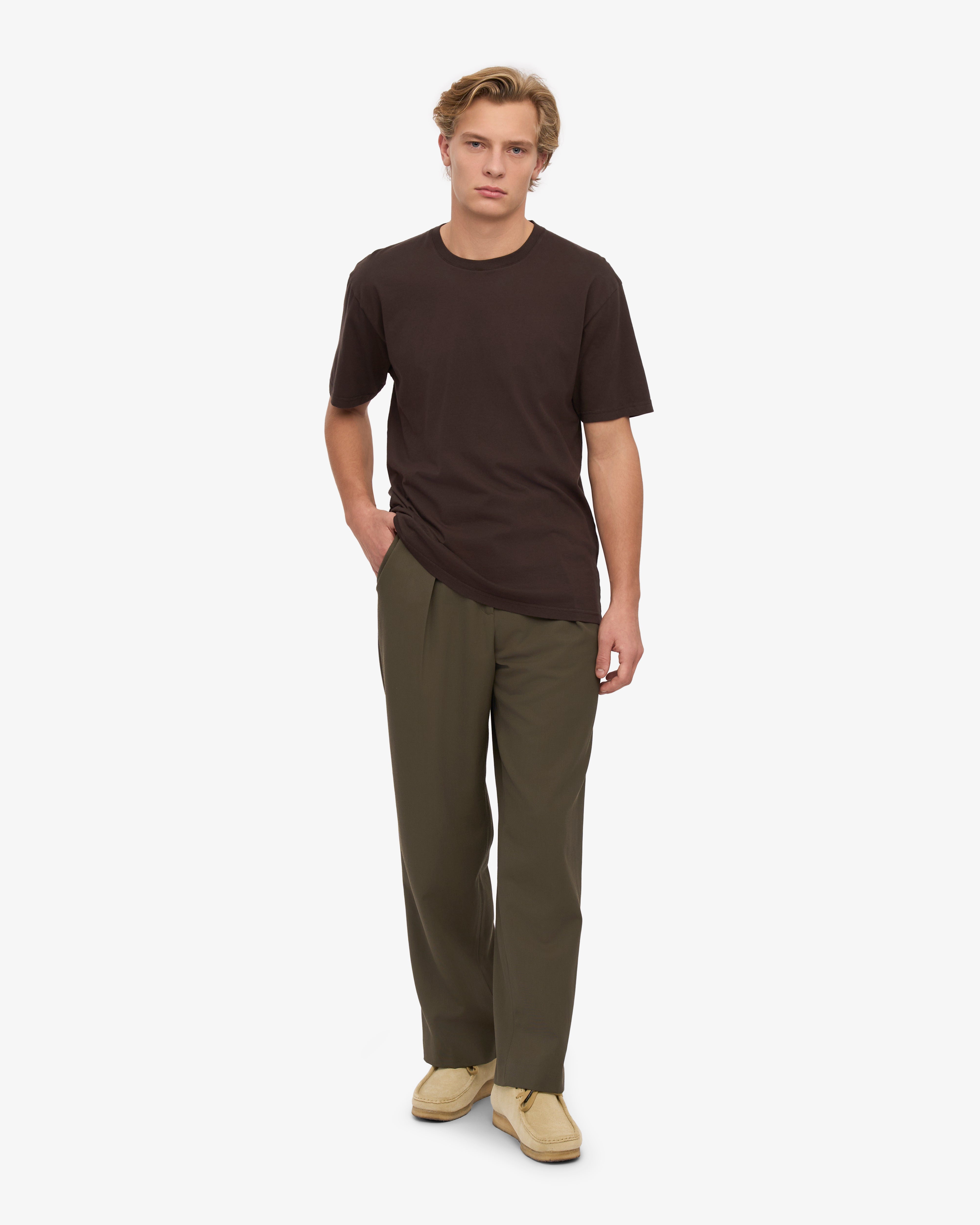 Classic Organic Cotton T-Shirt for Men & Women - Soft & Comfortable Coffee Brown Tee - Perfect for Casual Wear, Outdoors & Everyday Use