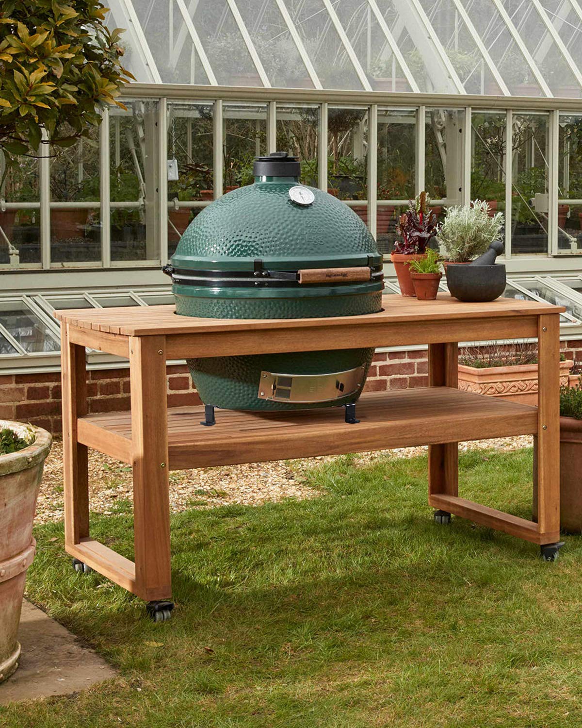 XL Big Green Egg Grill Stand - Heavy Duty BBQ Grill Nest Accessory for XLarge Big Green Egg | Perfect for Outdoor Cooking, Backyard Grilling & Patio Parties