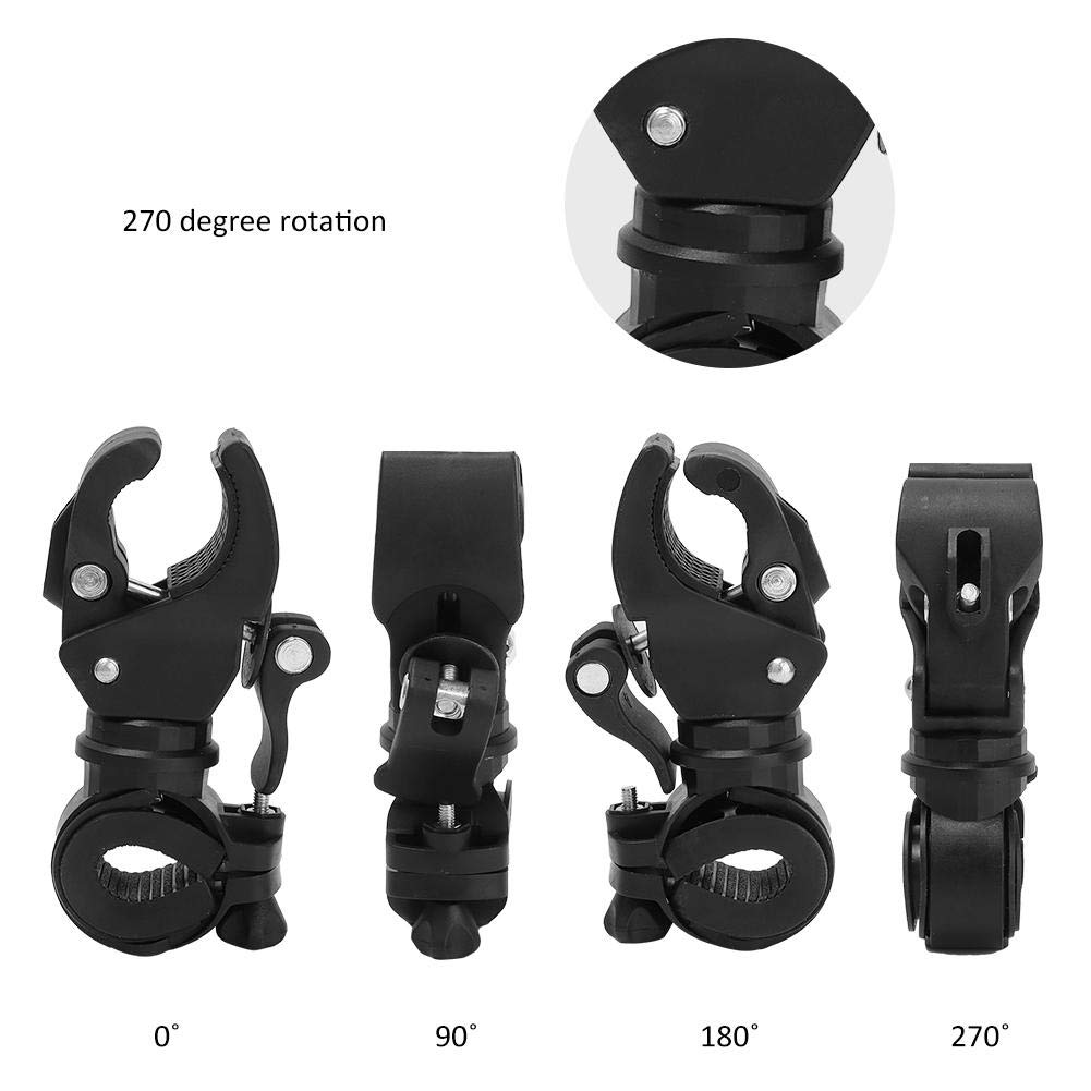 Flashlight Clip - Flexible Flashlight Mount Holder for Flashlights, Umbrellas & U-Locks | Durable Adjustable Bracket for Camping, Hiking & Emergency Use