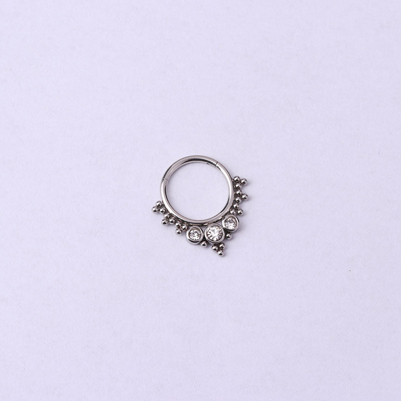 16G Surgical Steel Nose Hoop Ring - Silver Septum Piercing Jewelry for Women & Men | Perfect for Everyday Wear, Parties & Alternative Fashion