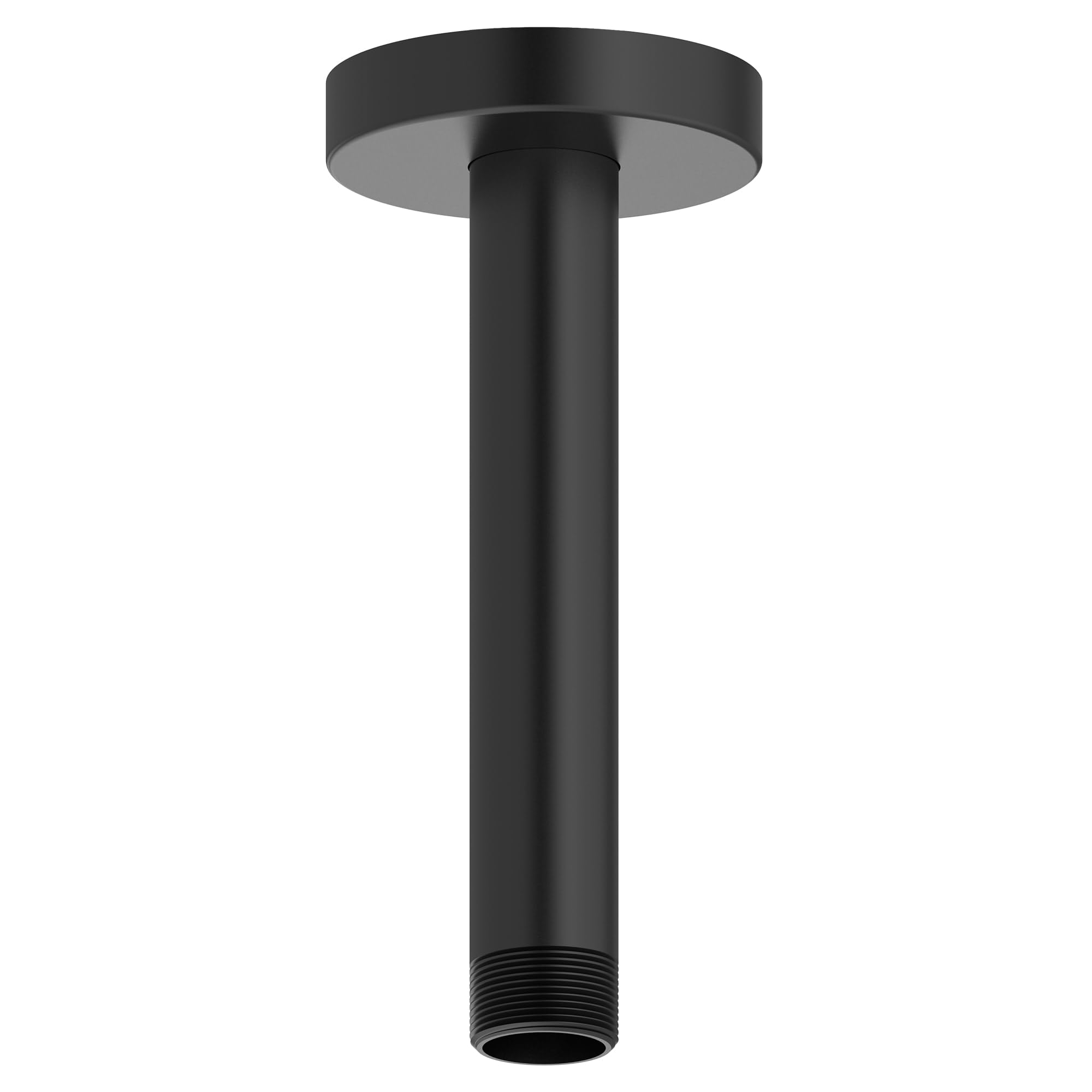 American Standard 1660186.243 6-Inch Ceiling Mount Rain Shower Head with Matte Black Finish - Luxury Rainfall Shower Arm for Spa-Like Bathroom Experience