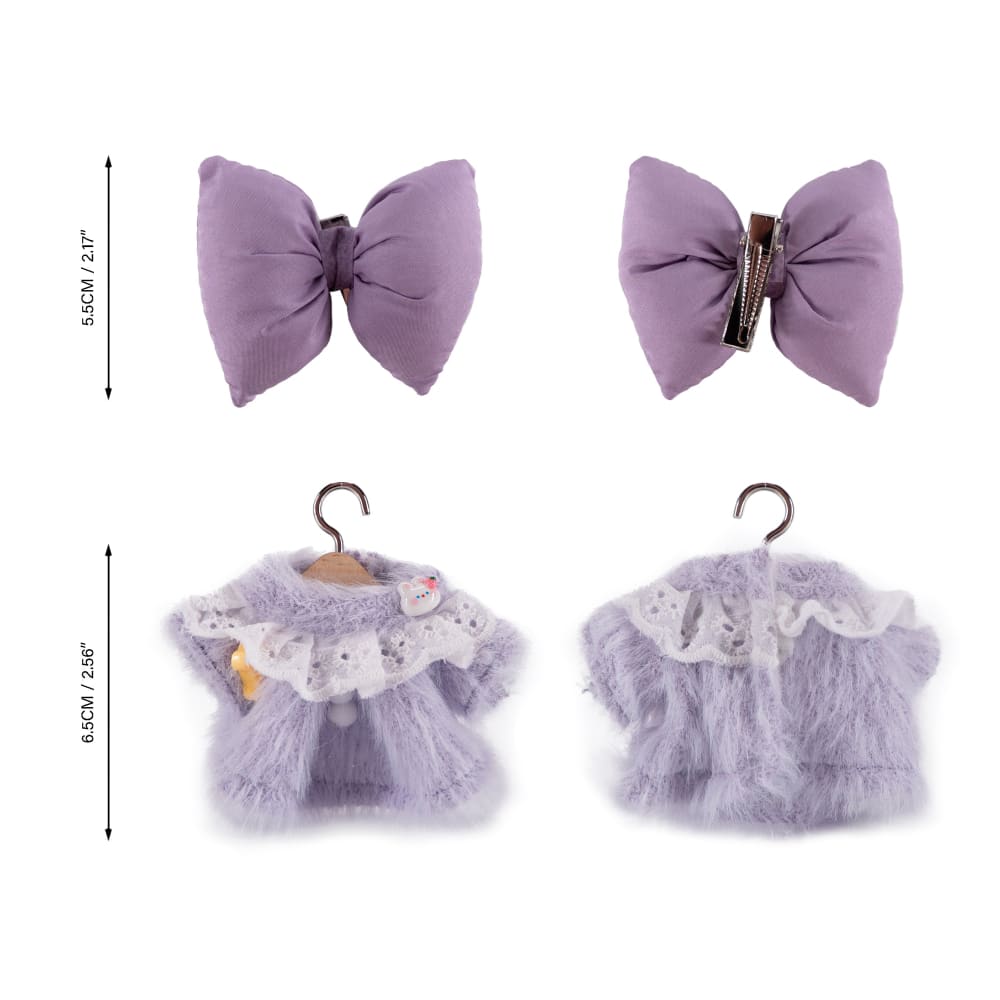 Mini Plush Outfit - Soft Fuzzy Purple Dress for Baby Girls & Toddlers | Comfortable & Cute Outfit for Playtime, Parties & Photo Shoots