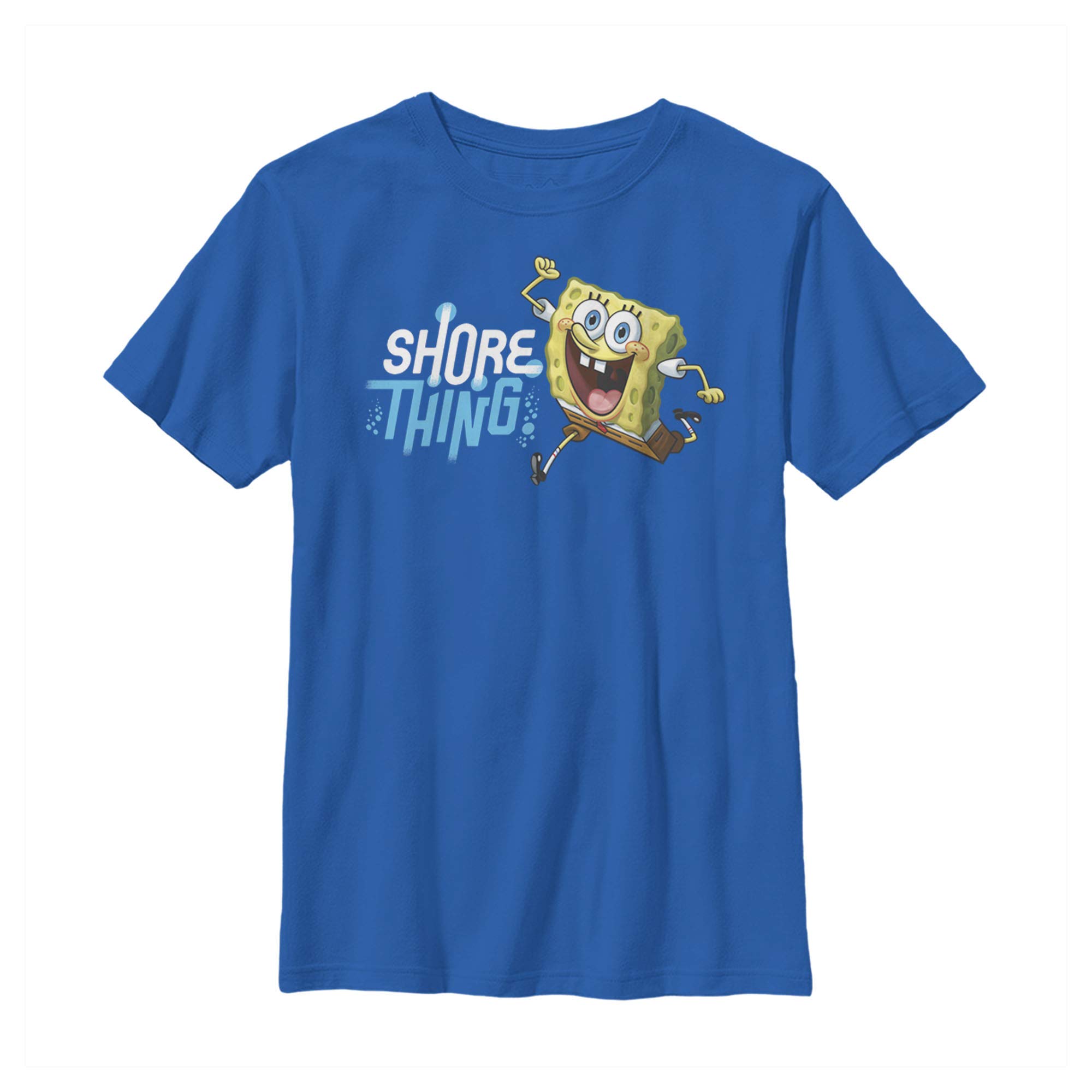 Spongebob Squarepants Boys Cartoon Graphic T-Shirt - Soft Cotton Short Sleeve Tee for Kids - Perfect for School, Playdates & Summer Outfits