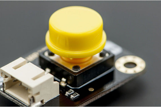 Gravity Digital Push Button Switch (Yellow) - Perfect for DIY Electronics, Arcade Machines, and Home Automation Projects