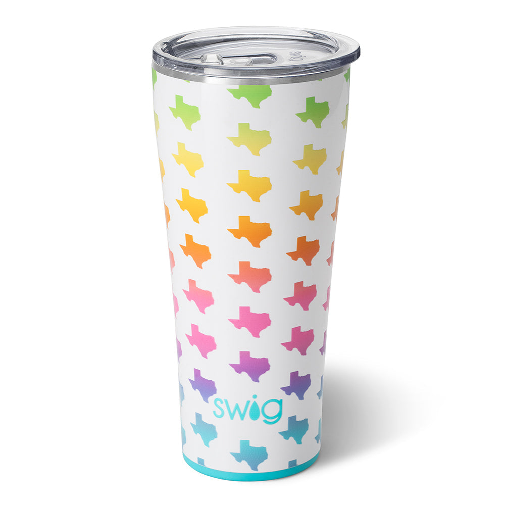 32oz Texas Tumbler - Insulated Stainless Steel Water Bottle with Lid & Straw - Perfect for Travel, Gym & Outdoor Activities