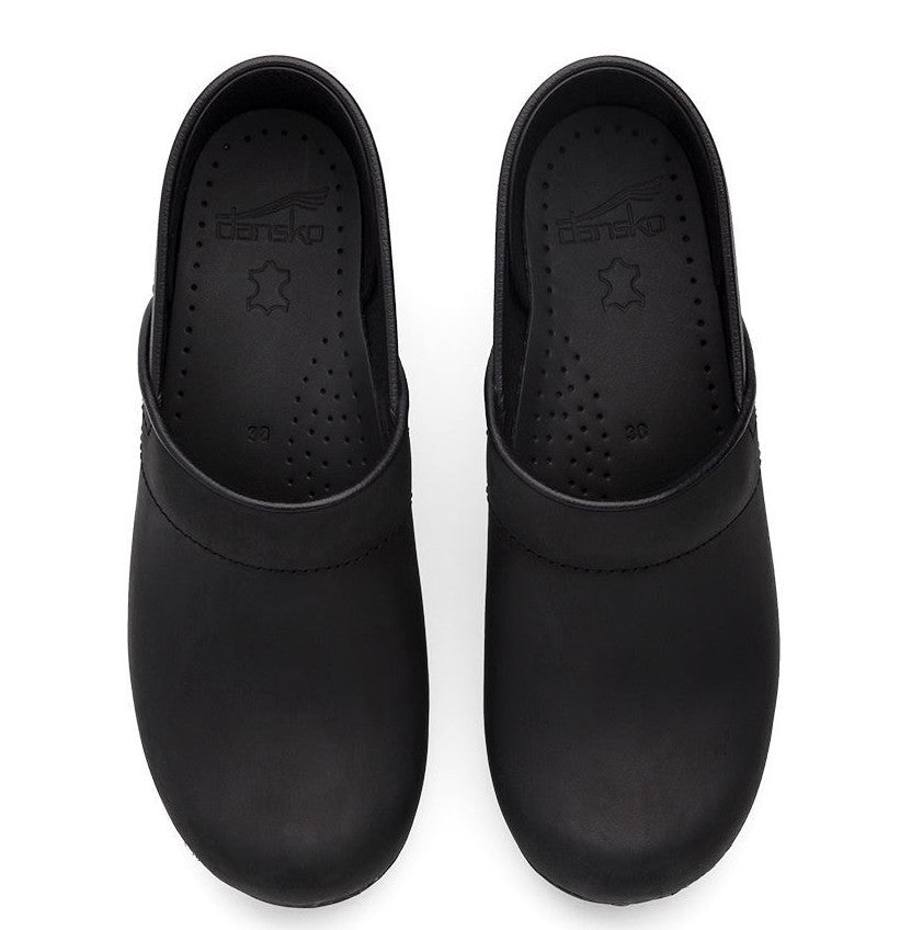 Dansko Professional Oiled Leather Clogs for Women - Slip Resistant Work Shoes for Nurses, Chefs & Healthcare Workers - Comfortable Support for All-Day Wear in Hospitals & Kitchens