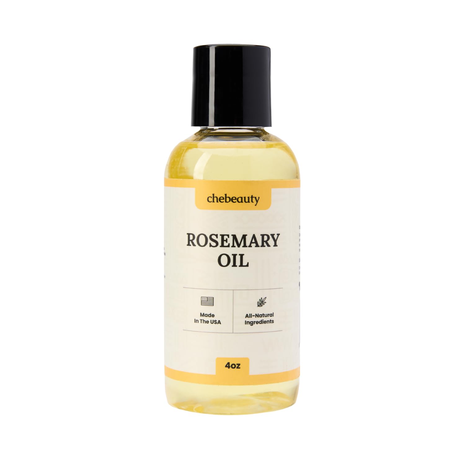 Organic Rosemary Essential Oil for Hair Growth & Scalp Care - 100% Pure Rosemary Elixir for Stronger, Thicker Hair - Natural Hair Treatment for Men & Women - Perfect for Daily Hair Care Routine & Scalp Massage (4 Fl Oz)